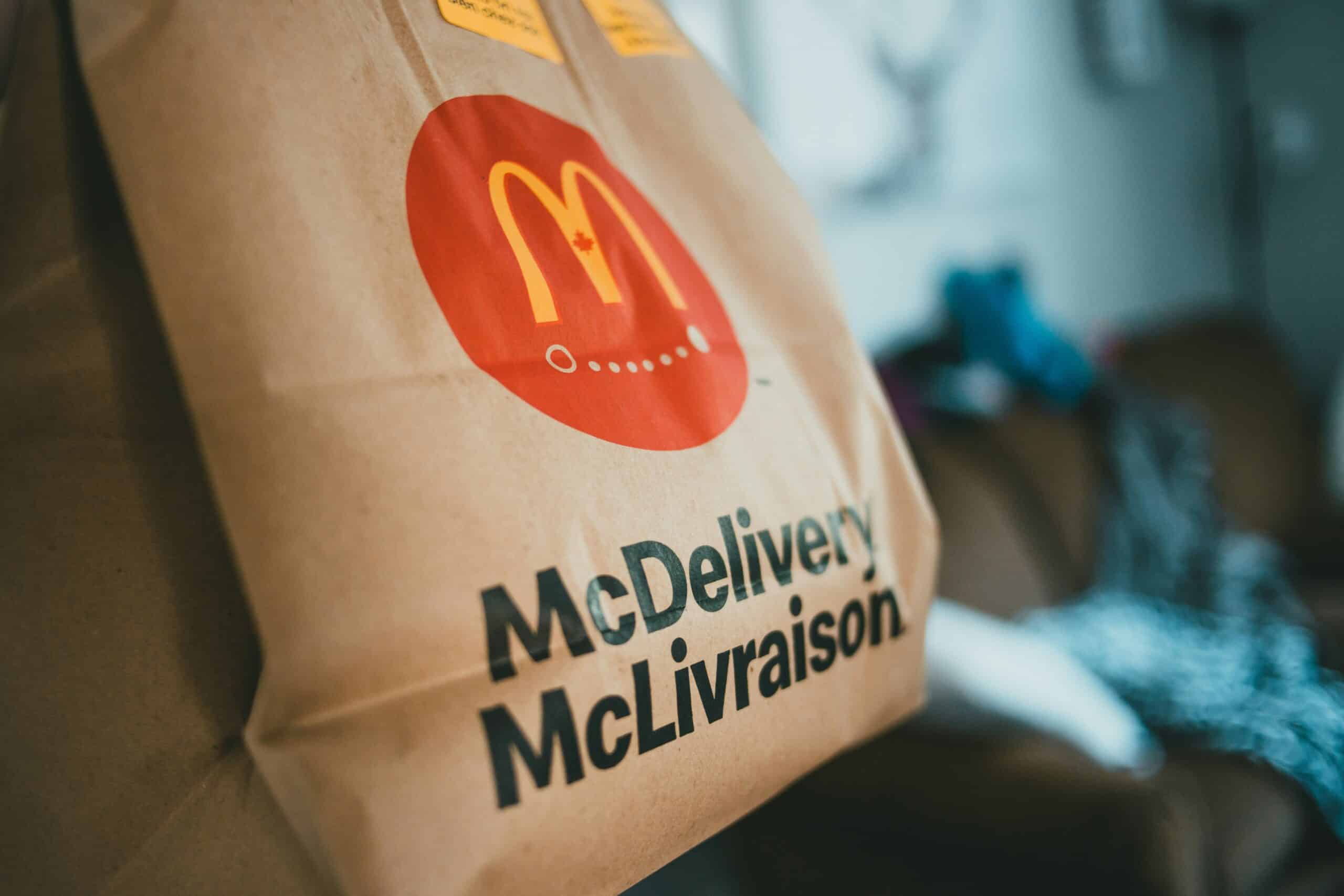 Canadian McDonald's delivery bag