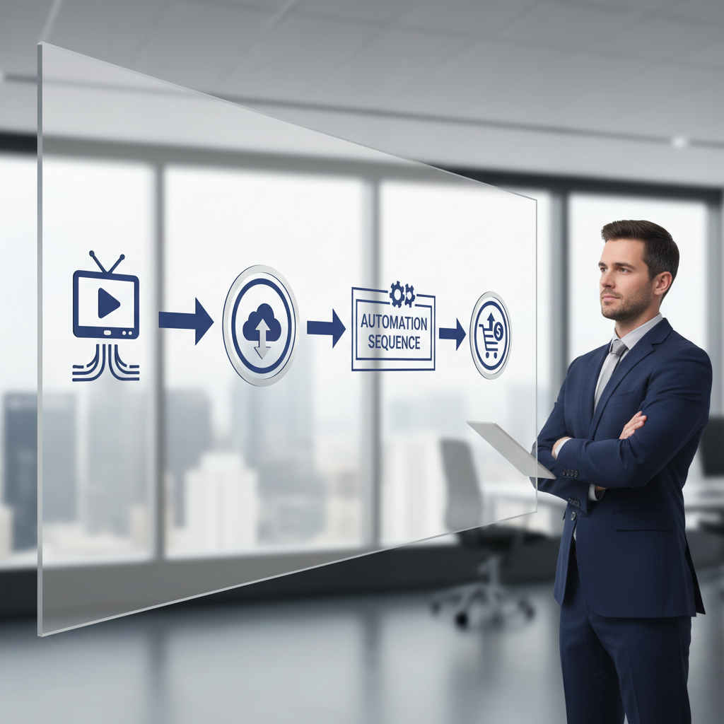 Lead Lifecycle Automation Workflow Infographic showing CRM automation lead lifecycle for Bay Area startups