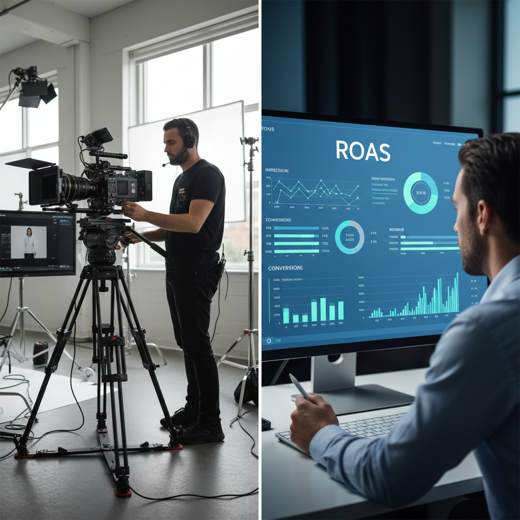 Integrated Production ROI Framework Integrated production merging video cinematography with performance marketing data