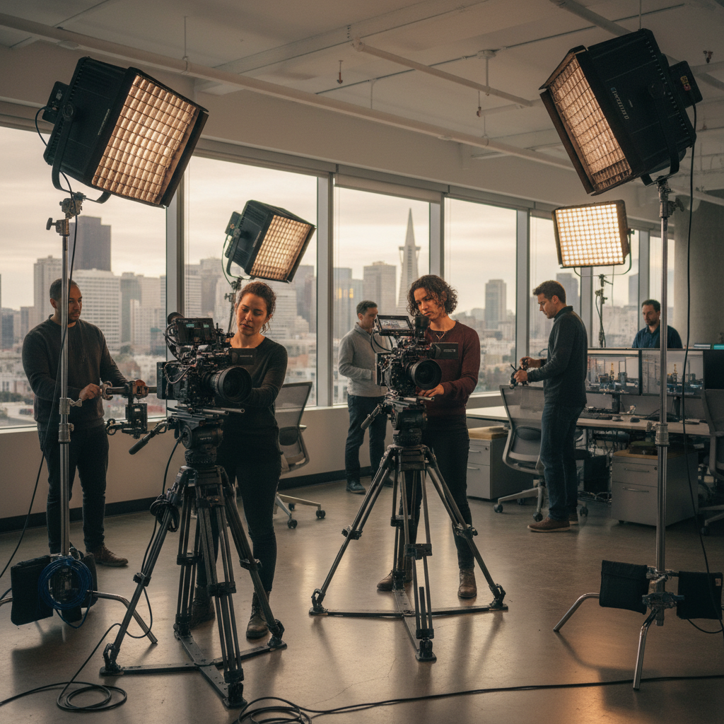 Enterprise Video Production San Francisco Professional SF Bay Area video production cost factors on a high-end commercial set
