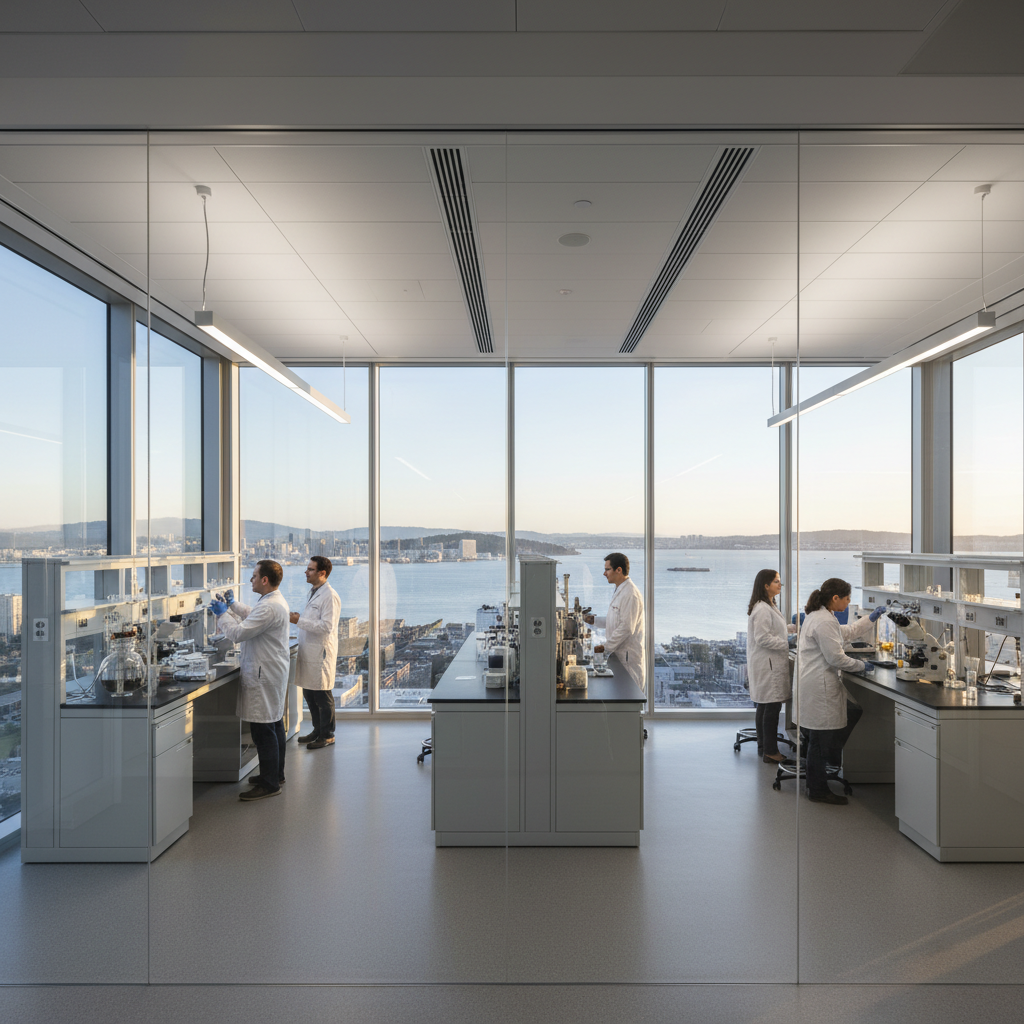 3D Digital Twin for Life Sciences Commercial real estate digital twin for pre-leasing laboratory space