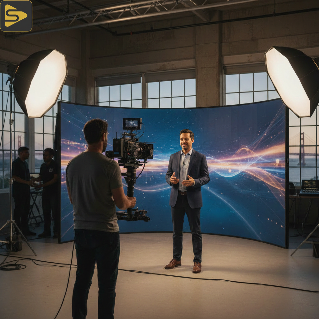 High-Fidelity EdTech Production Professional SF Bay Area EdTech marketing video production setup with cinema camera