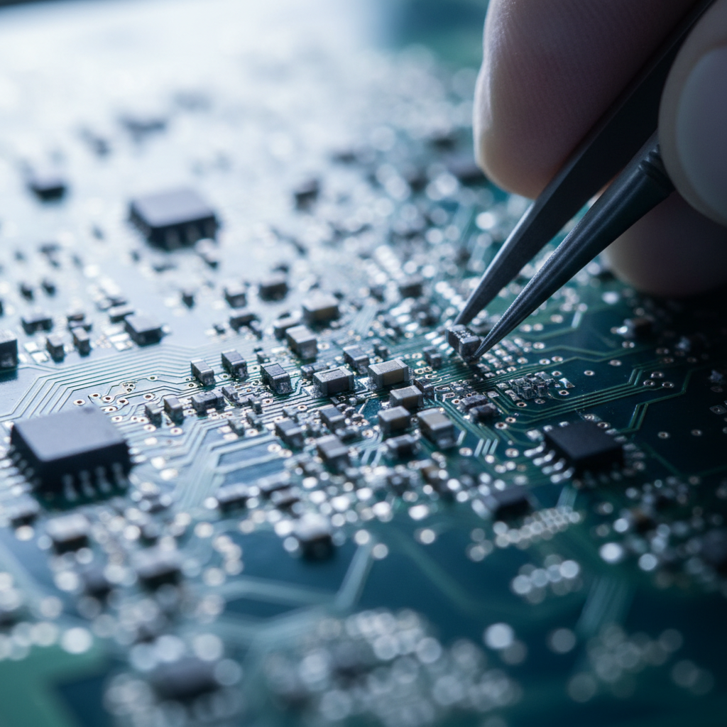 Technical Product Imagery Precision Macro technical product imagery of a semiconductor chip