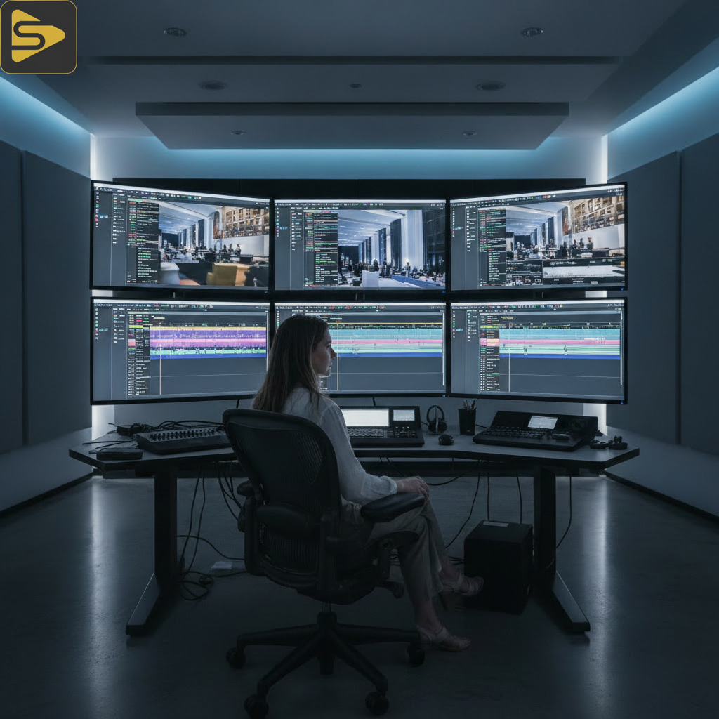 Post-Production Studio SF Professional SF corporate event post-production editing suite in San Francisco