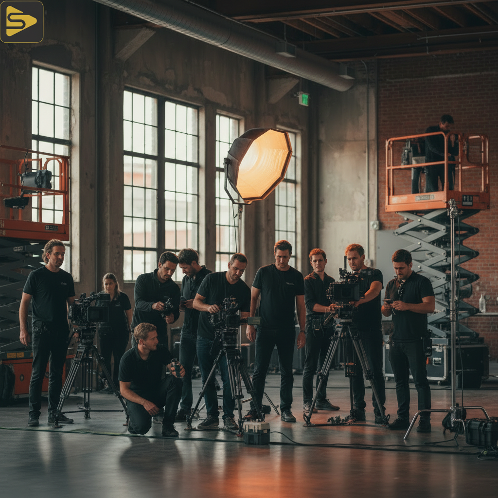 SF Event Video Production Excellence Professional SF event video production crew filming a corporate summit in San Francisco