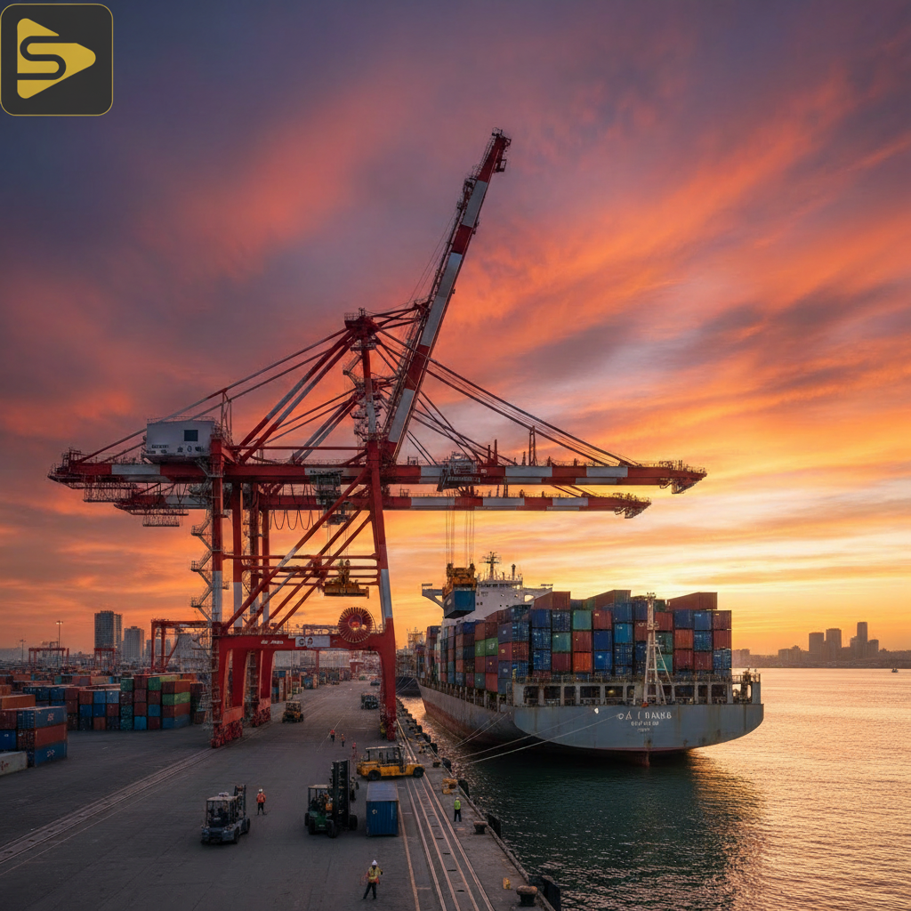 SF Logistics Port Operations Port of Oakland operations showcasing SF logistics & supply chain marketing scale