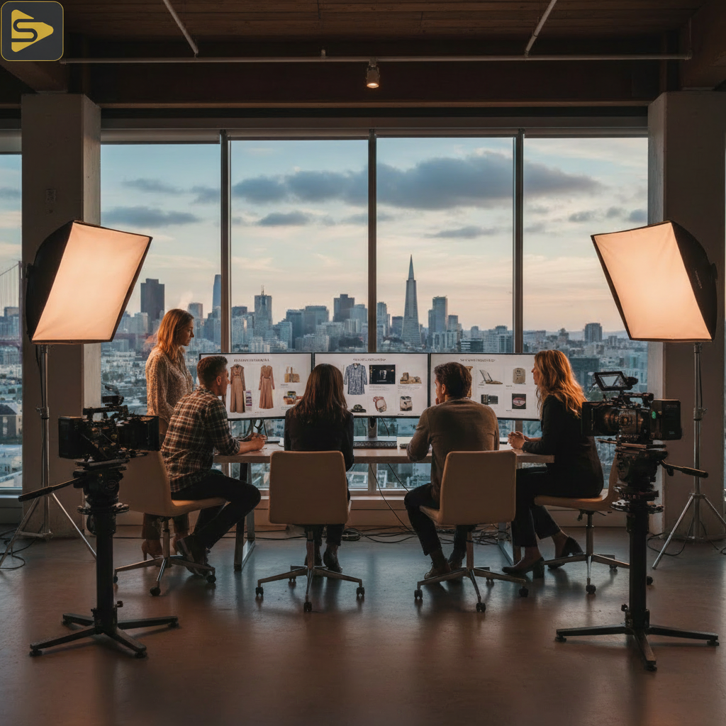 SF E-commerce Video Production for PMax Strategic Q3 Ad Spend: SF E-commerce Video Creative for Google Performance Max production set