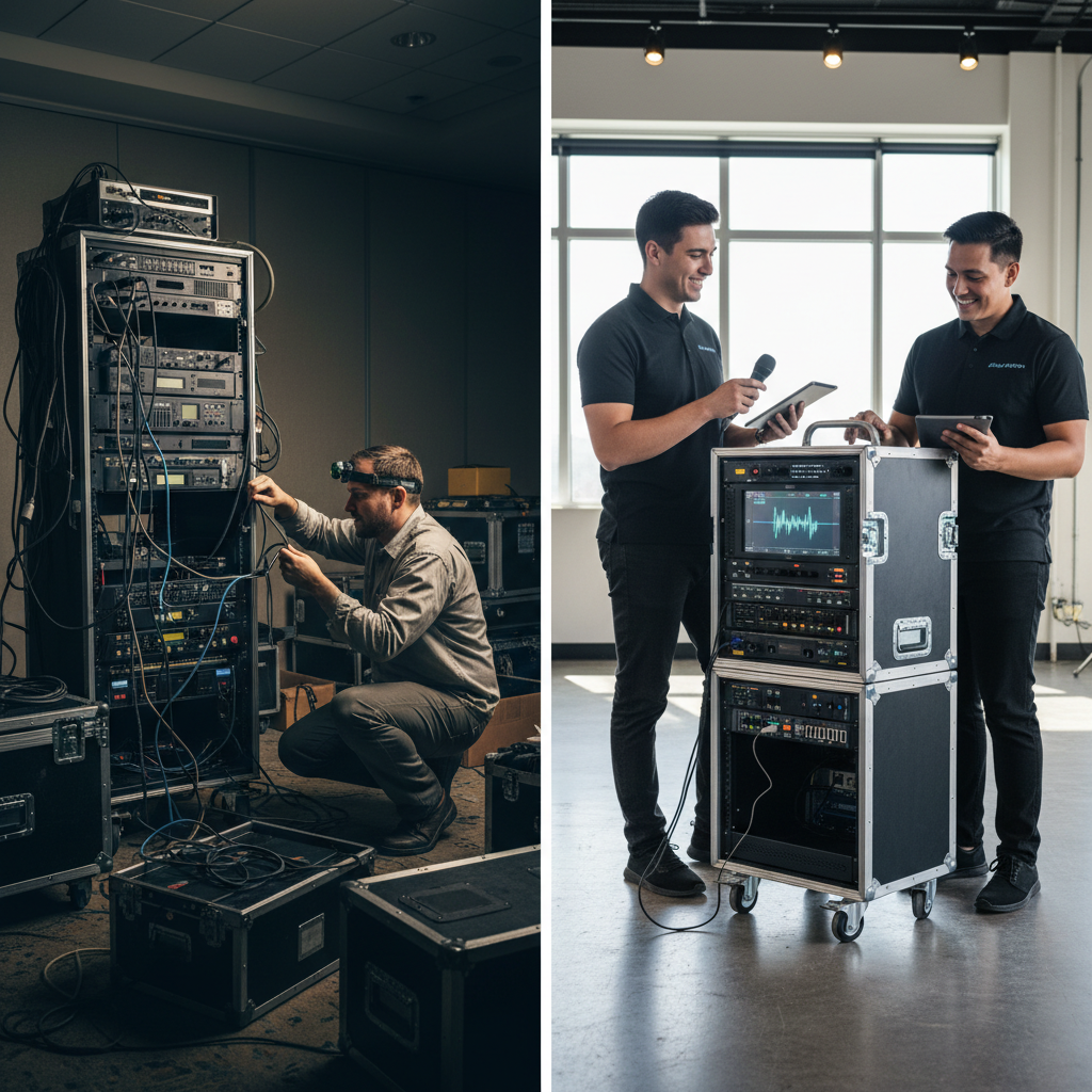 AV Tax vs Production Architecture Comparison of legacy AV markups vs optimized hybrid event ROI