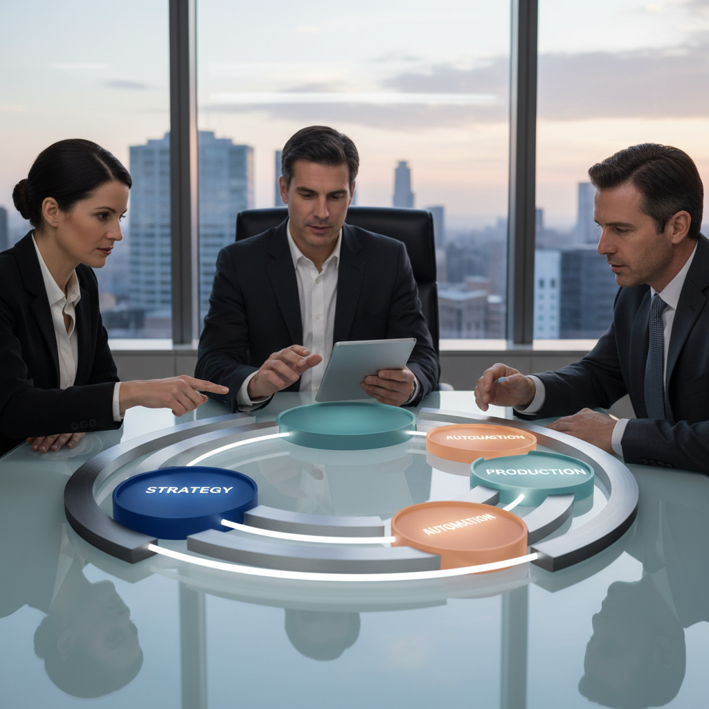 Hybrid Content Engine Framework Diagram of a Hybrid Content Engine for Series B marketing strategy