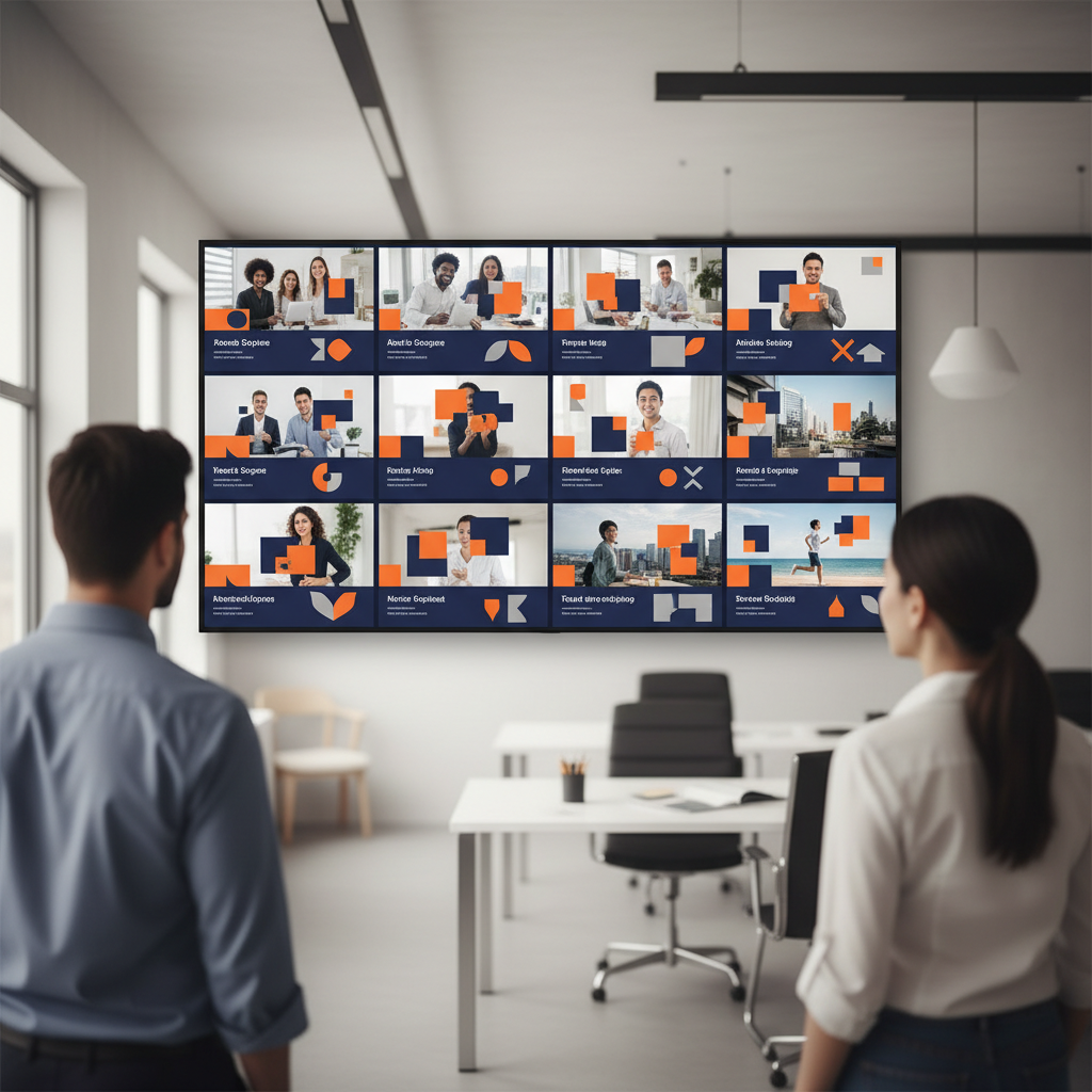 Modular Creative Framework Infographic showing modular performance creative assets