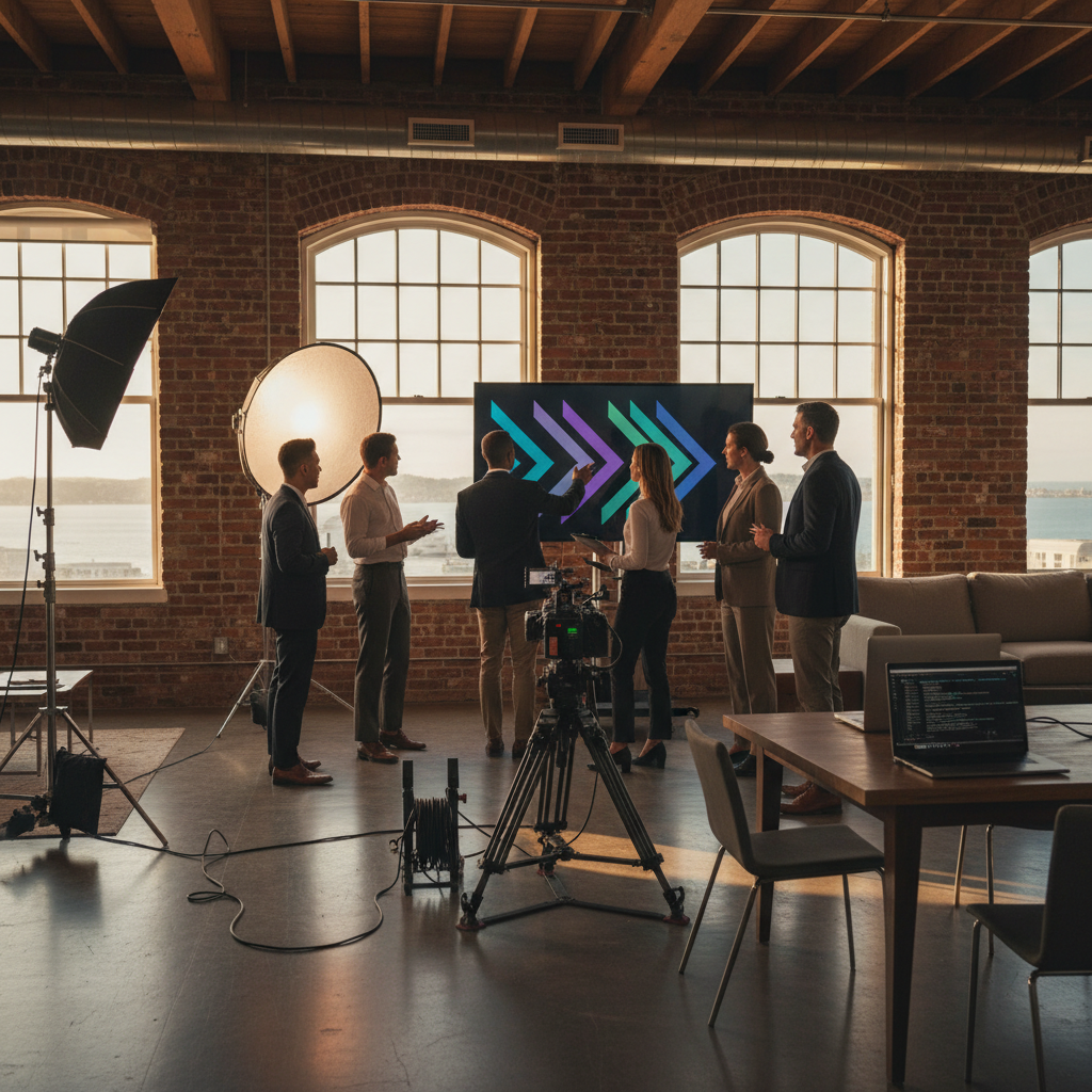 Strategic Video Production SF Professional video production team creating performance marketing creative