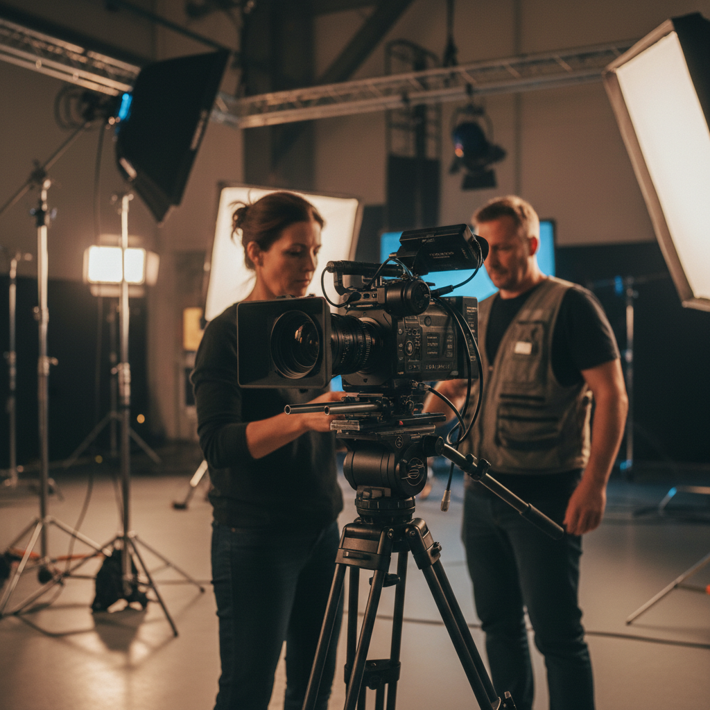 High-End Video Production Equipment Professional video production equipment used for multi-channel video marketing.