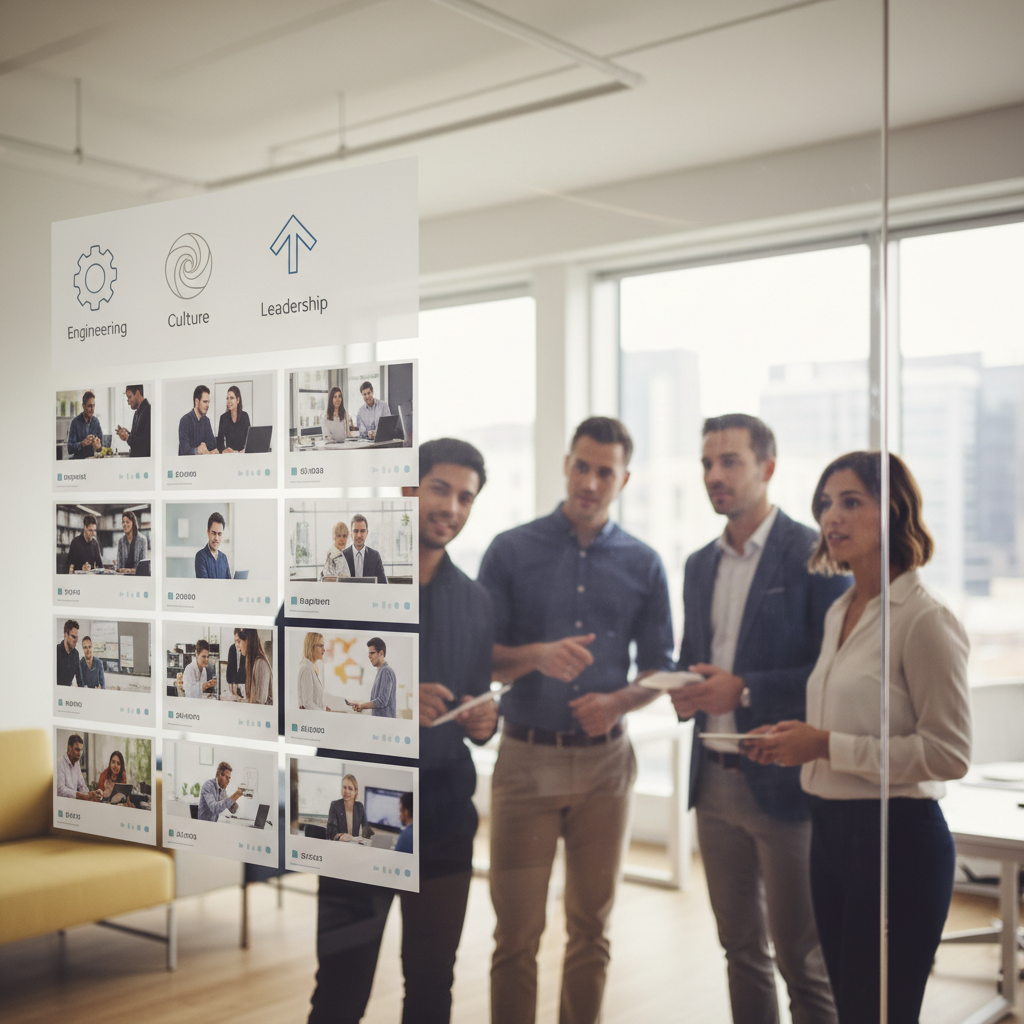 Recruitment Video Library Framework Modular employer branding video library dashboard for recruitment marketing strategy