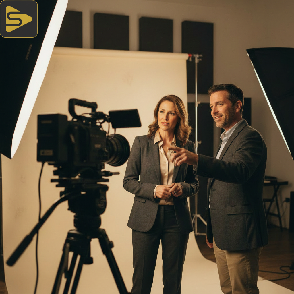 Executive Video Coaching Session Executive video coaching session in a professional Bay Area studio