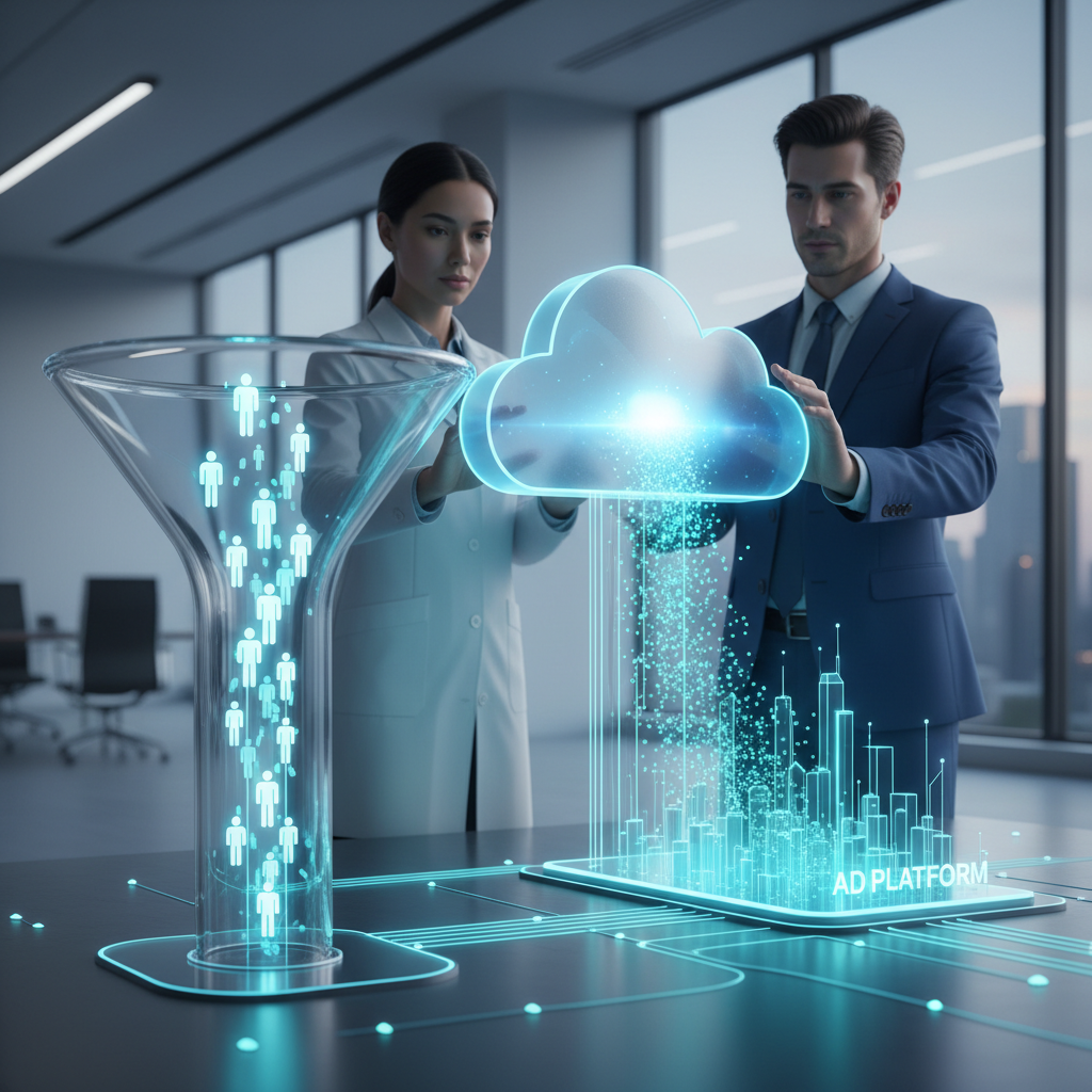 Secure Healthcare Data Flow HIPAA compliant landing pages and secure data tracking flow