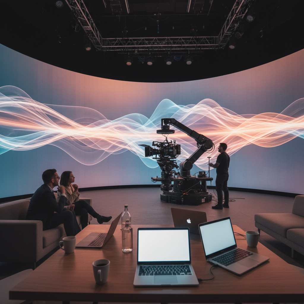 Modern Bay Area Soundstage Setup Professional soundstage setup for corporate video production