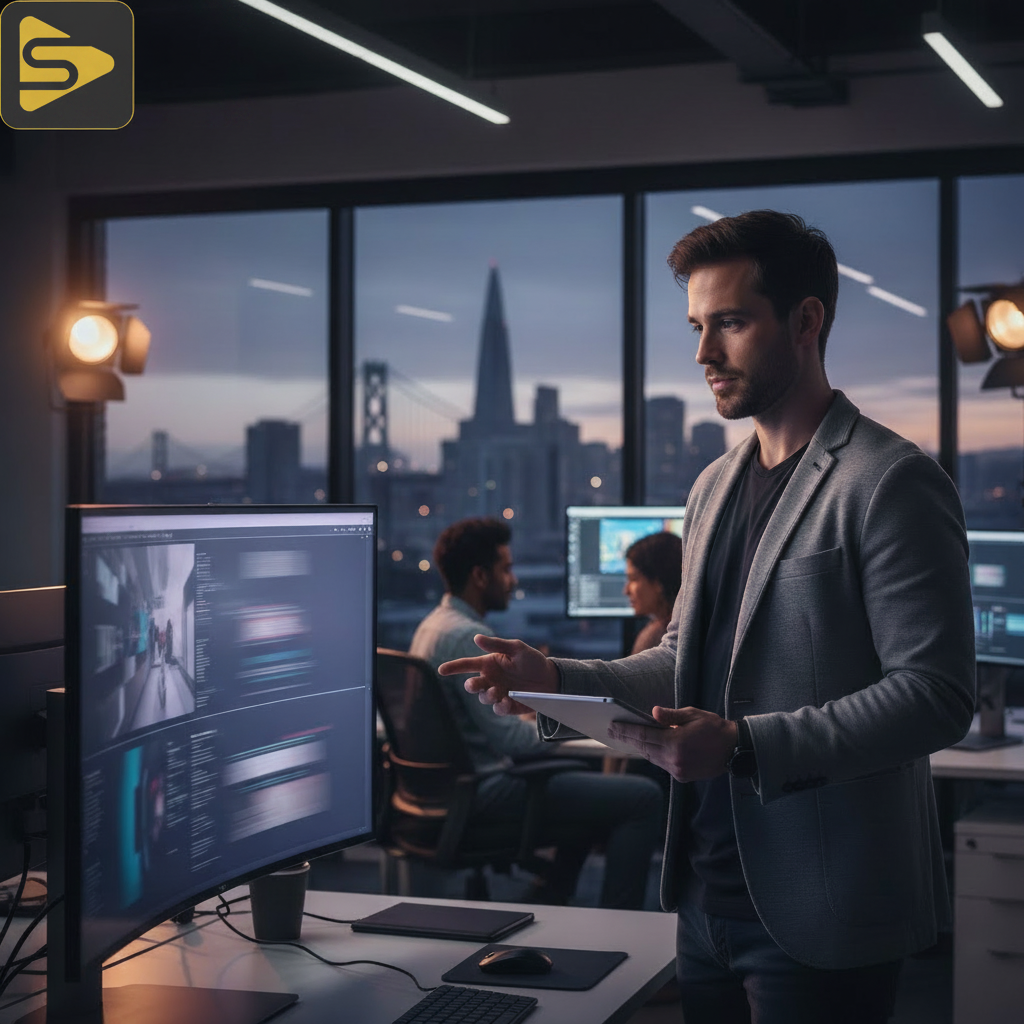 PLG Video Scripting Strategy SF startup founder planning a product-led growth video script