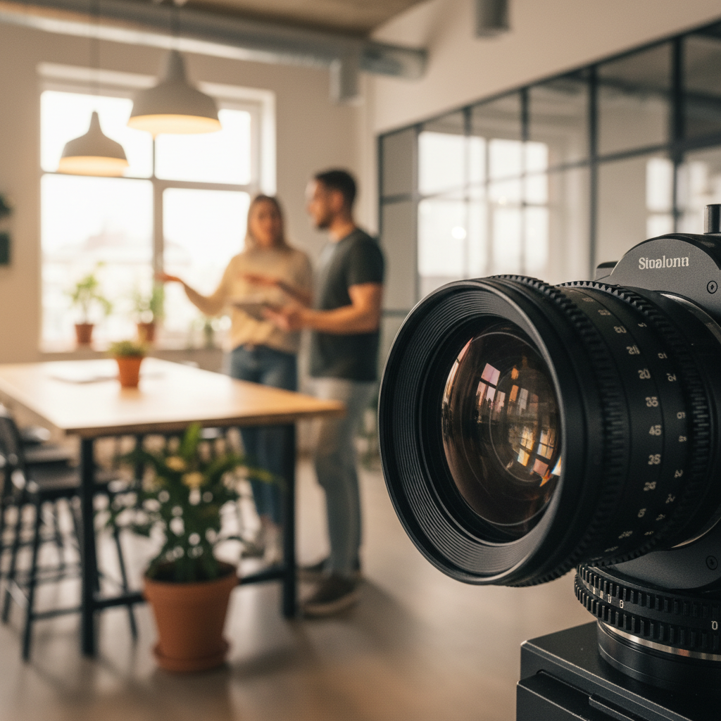 High-Quality Production Equipment Professional camera equipment used for search-first video production