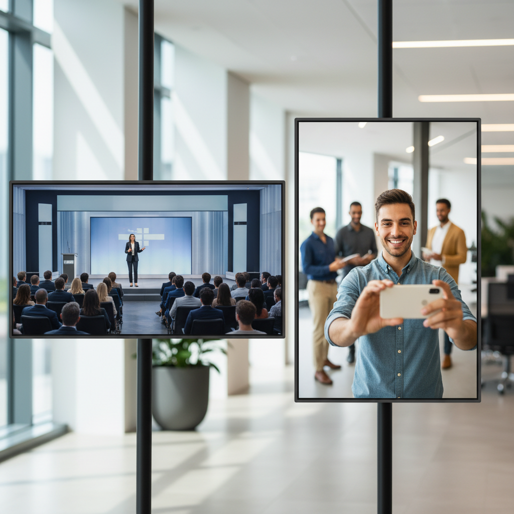 Social-First Video Formats Comparison of horizontal and vertical video formats for SF conference video production