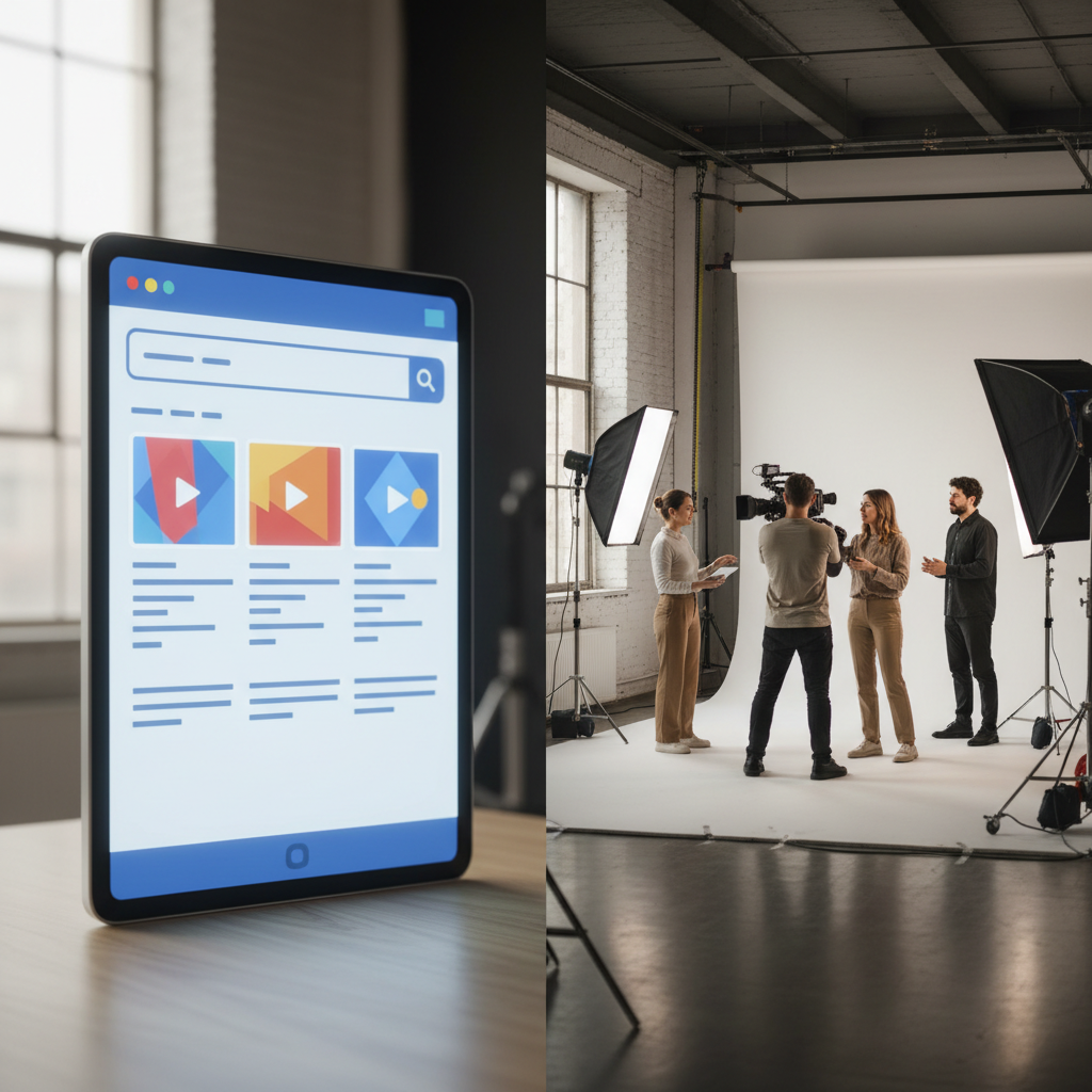 SEO Meets Video Production Comparison of SERP Video Carousels and professional video production