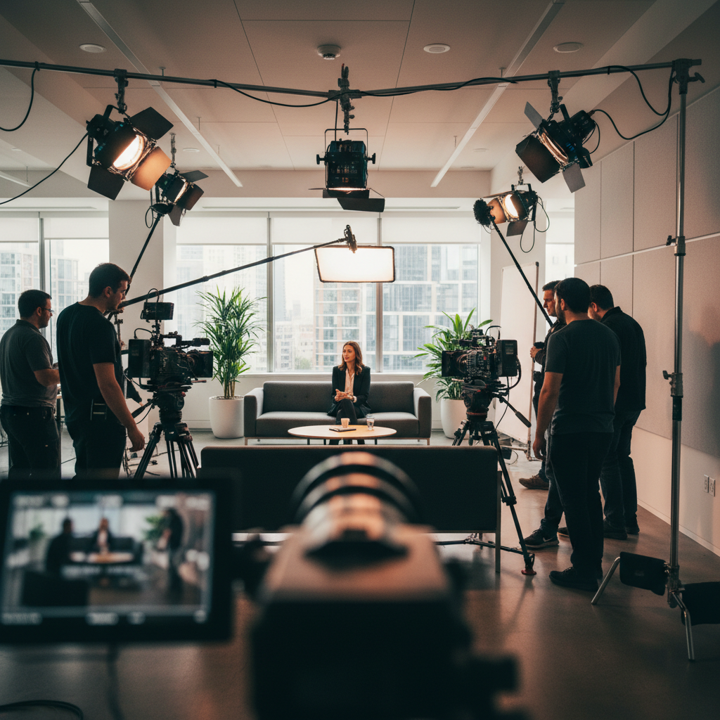 High-Fidelity Video Production High-effort video production set for a brand film in the Bay Area