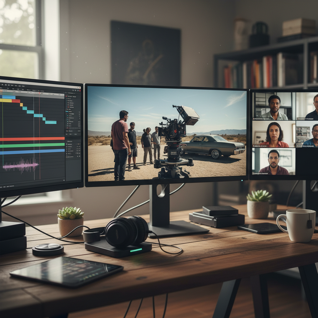 Remote Creative Direction Interface Remote creative direction interface for a hybrid production workflow