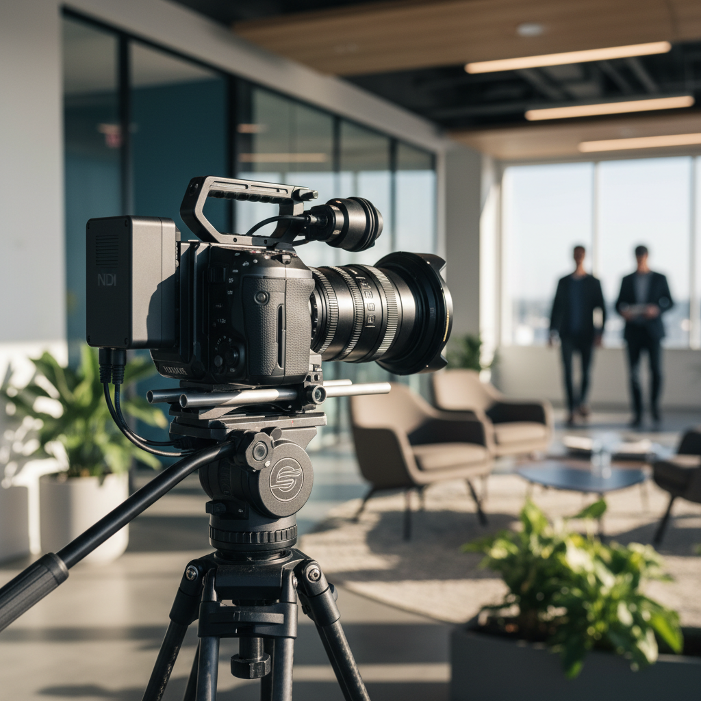 Corporate Event Video Equipment High-end camera equipment used for corporate event video production