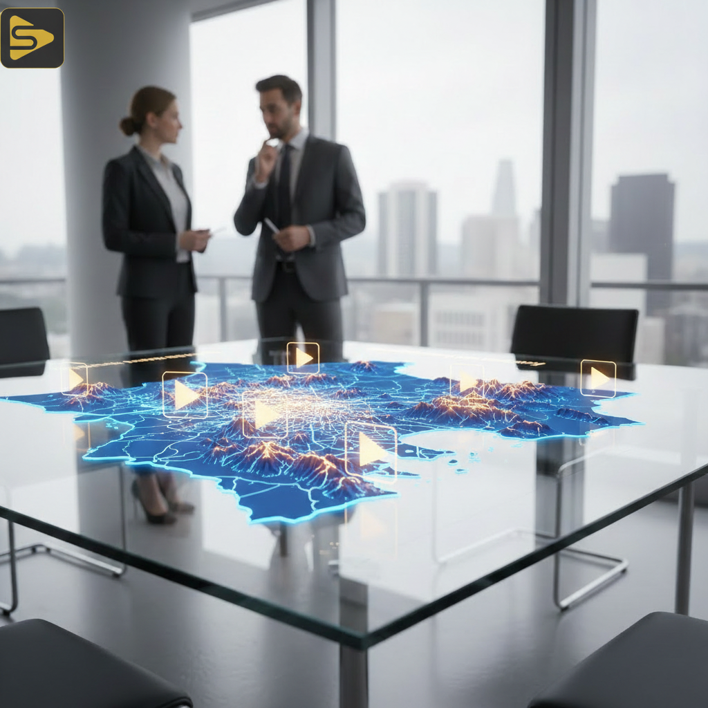 Search Geometry Visualized Search Geometry mapping video content to local Bay Area keywords