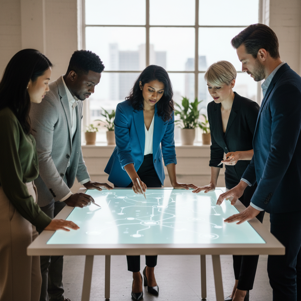 Marketing Ecosystem Orchestration Marketing team using AI marketing automation for strategic ecosystem orchestration