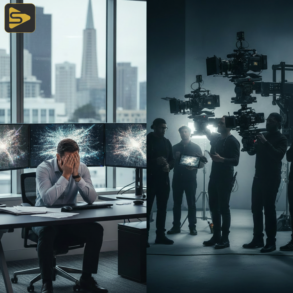 In-House AI Labor vs Agency Production Efficiency Comparison of in-house vs agency cost showing labor vs professional production