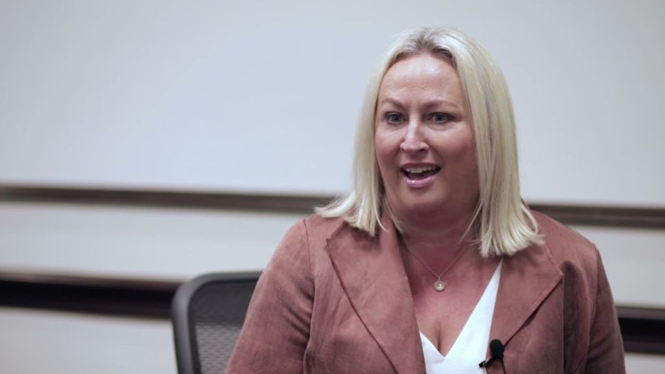 Still frame from the Infinity Hospice Care Team interview film